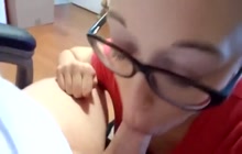 Amateur sluts with glasses oral sex